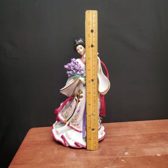 The Iris Princess by Lena Liu Porcelain Figurine The Danbury Mint - Picture 10 of 12